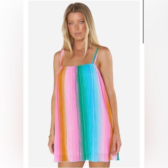 Show Me Your Mumu Sicily
Dress Ombre Pleated Knit Mini dress; Size Small - Picture 2 of 8